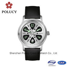 Wholesale Leather Skeleton Automatic Mechanical Man Watch